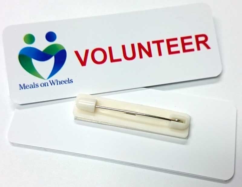 Volunteer Badge with Pin Attachment | QMOW